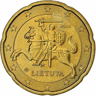 Lituanie, 
            
               20 Centimes, 
            
               2015