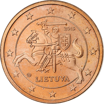 Lituanie, 
            
               2 Centimes, 
            
               2015