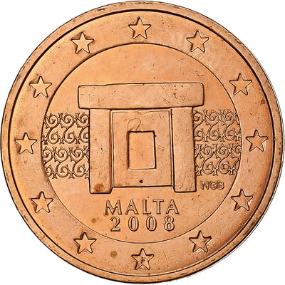 Malte, 
            
               2 Centimes, 
            
               2008