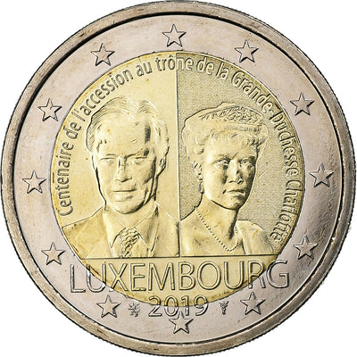 Luxembourg, 
            
               2 Euro, 
            
               Charlotte Grand Duchess of Luxembourg