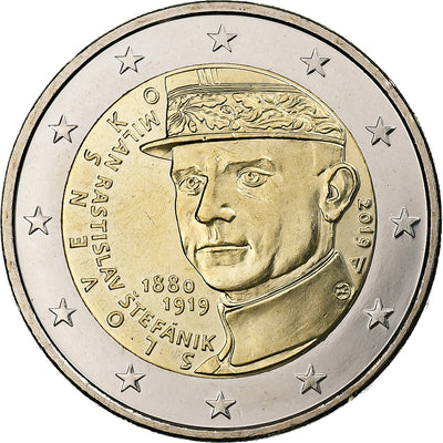 Slovaquie, 
            
               2 Euro, 
            
               Milan Rastislav Štefánik