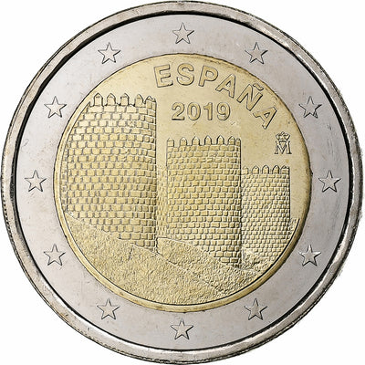 Espagne, 
            
               2 Euro, 
            
               Old Town of Avila