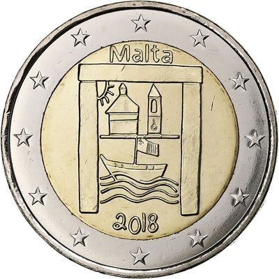 Malte, 
            
               2 Euro, 
            
               Cultural Heritage