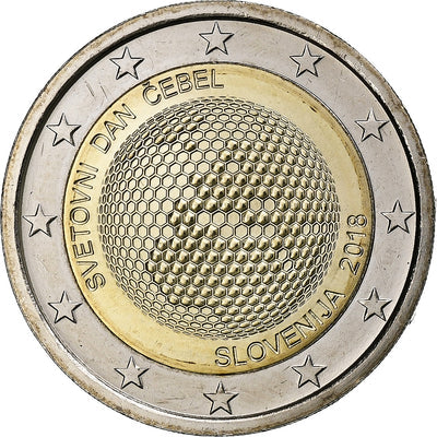 Slovénie, 
            
               2 Euro, 
            
               World Bee Day