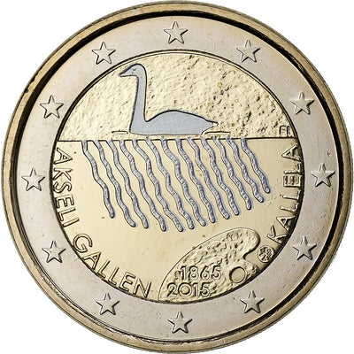 Finlande, 
            
               2 Euro, 
            
               Akseli Gallen-Kallela