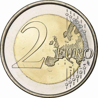 Espagne, 
            
               2 Euro, 
            
               10 ans de l'Euro