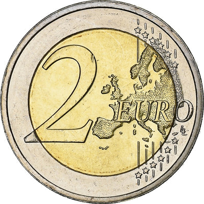 Luxembourg, 
            
               2 Euro, 
            
               10 ans de l'Euro