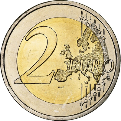 Portugal, 
            
               2 Euro, 
            
               10 ans de l'Euro