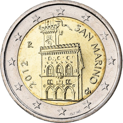 Saint Marin, 
            
               Palais public, 
            
               2 Euro