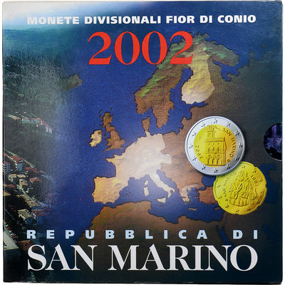 Saint Marin, 
            
               Set 1 ct. - 2 Euro, 
            
               2002