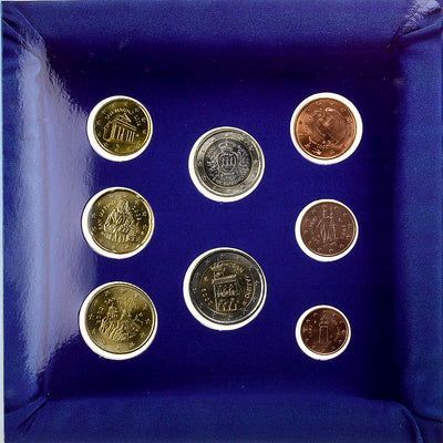 Saint Marin, 
            
               Set 1 ct. - 2 Euro, 
            
               2002