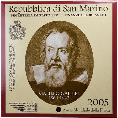 Saint Marin, 
            
               2 Euro, 
            
               Galileo Galilei