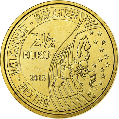 Belgique, 
            
               2-1/2 Euro, 
            
               Bataille de Waterloo