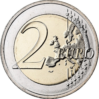 Estonie, 
            
               2 Euro, 
            
               Colorisé