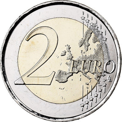 Espagne, 
            
               2 Euro, 
            
               Colorisé