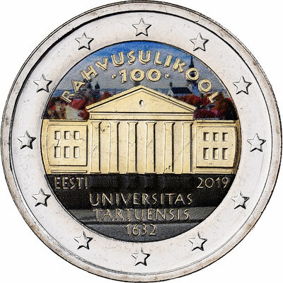 Estonie, 
            
               2 Euro, 
            
               Université Tartuensis d’Estonie