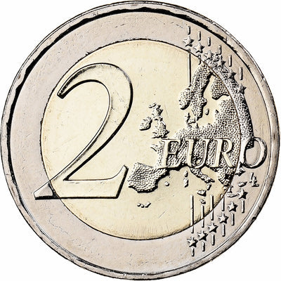 Grèce, 
            
               2 Euro, 
            
               Colorisé