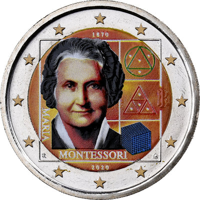 Italie, 
            
               2 Euro, 
            
               Montessori