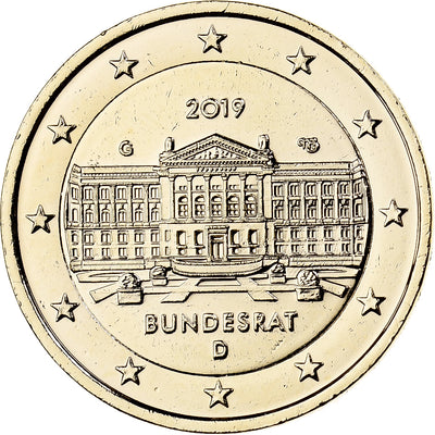 Allemagne, 
            
               2 Euro, 
            
               Fantaisy coinage .Dorée