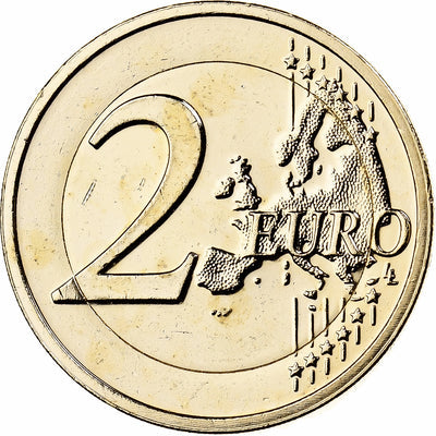 Lettonie, 
            
               2 Euro, 
            
               Fantaisy coinage .Dorée