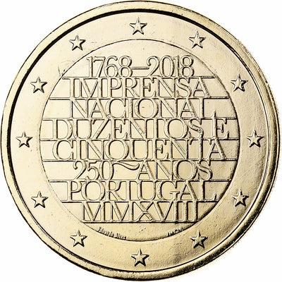 Portugal, 
            
               2 Euro, 
            
               2018