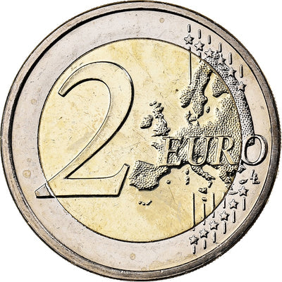 Pays-Bas, 
            
               2 Euro, 
            
               Colorisé