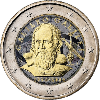 Italie, 
            
               2 Euro, 
            
               Galileo Galilei