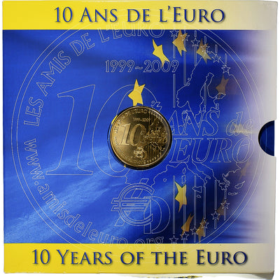 Union Européenne, 
            
               Euro set 20 x 2€ + token, 
            
               10 ans de l'euro