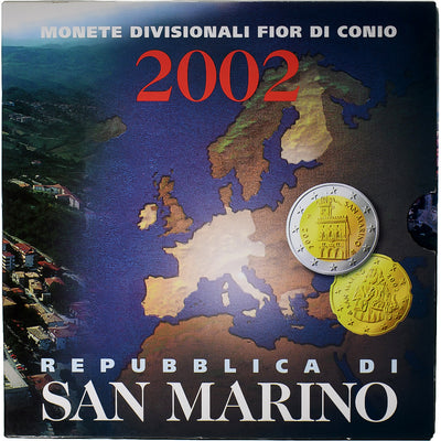 Saint Marin , 
            
               1 Cent to 2 Euro, 
            
               BU