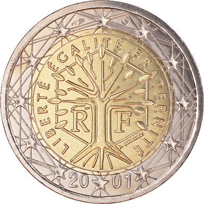 France, 
            
               2 Euro, 
            
               2001