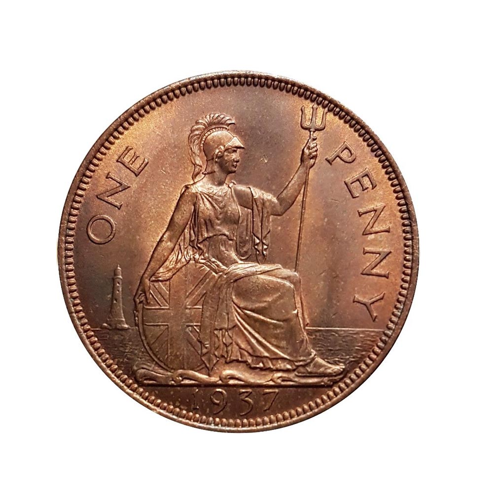 1 Penny - George VI - Royaume-Uni - 1937-1948