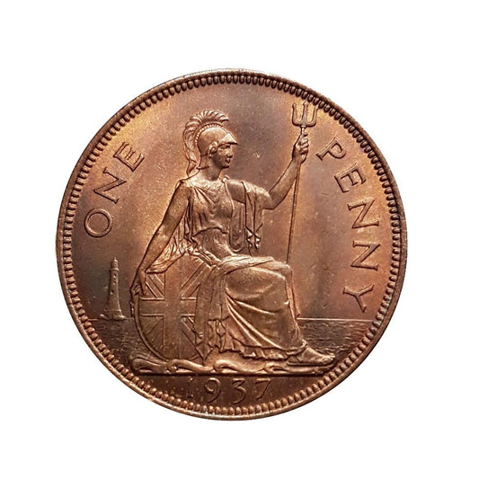 1 Penny - George VI - Royaume-Uni - 1937-1948