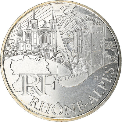 France, 
            
               10 Euro, 
            
               Rhône Alpes