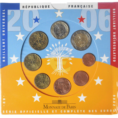 France, 
            
               Coffret 1c. à 2€, 
            
               2006