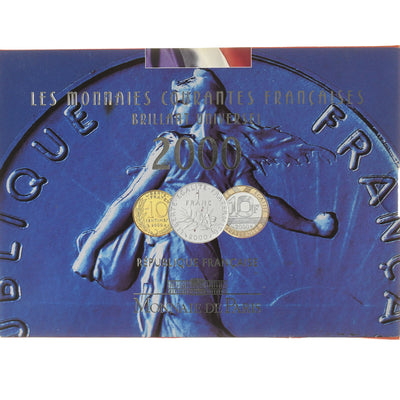 France, 
            
               Coffret 1 c. à 20 frs., 
            
               2000