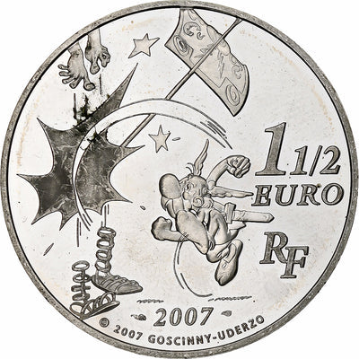 France, 
            
               1 1/2 Euro, 
            
               Astérix