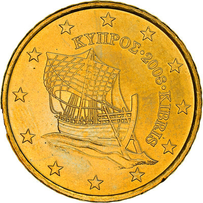 Chypre, 
            
               50 Euro Cent, 
            
               Kyrenia ship