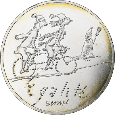 France, 
            
               10 Euro, 
            
               Sempé - Hiver - Égalité