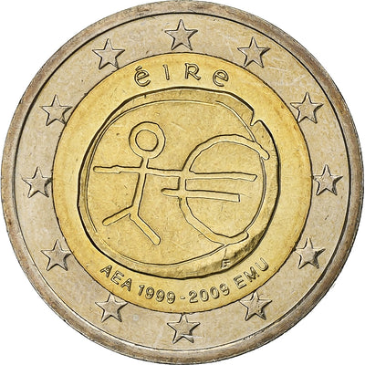 République d'Irlande, 
            
               2 Euro, 
            
               European Monetary Union