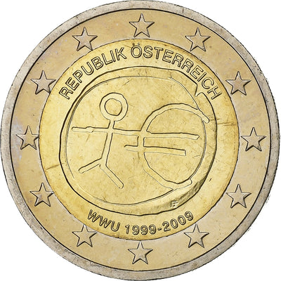 Autriche, 
            
               2 Euro, 
            
               European Monetary Union