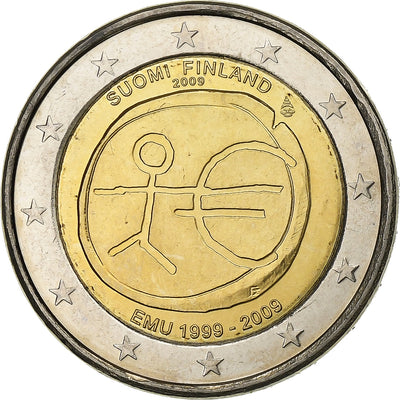 Finlande, 
            
               2 Euro, 
            
               European Monetary Union