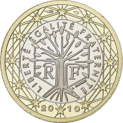 France, 
            
               1 Euro, 
            
               2010