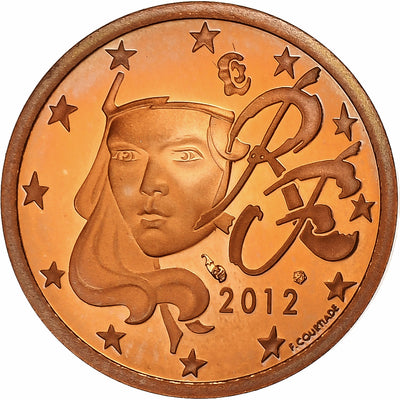 France, 
            
               2 Euro Cent, 
            
               2012