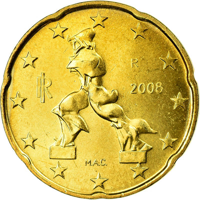 Italie, 
            
               20 Euro Cent, 
            
               2008