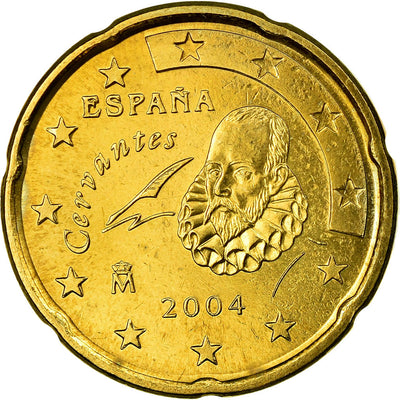 Espagne, 
            
               20 Euro Cent, 
            
               2004