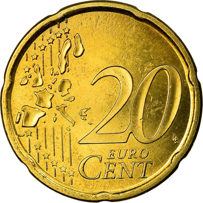 Espagne, 
            
               20 Euro Cent, 
            
               2004