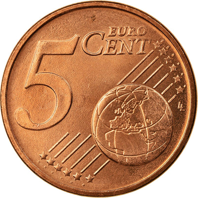 Grèce, 
            
               5 Euro Cent, 
            
               2002