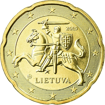 Lithuania, 
            
               20 Euro Cent, 
            
               2015