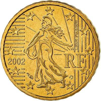 France, 
            
               10 Euro Cent, 
            
               2002