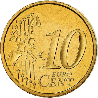 France, 
            
               10 Euro Cent, 
            
               2002